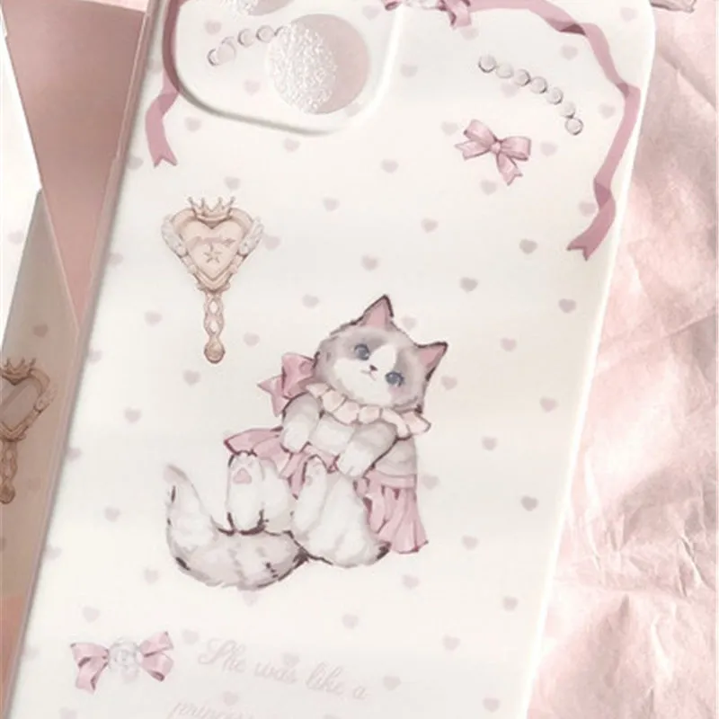 Kitty Girly Heart Phone Case