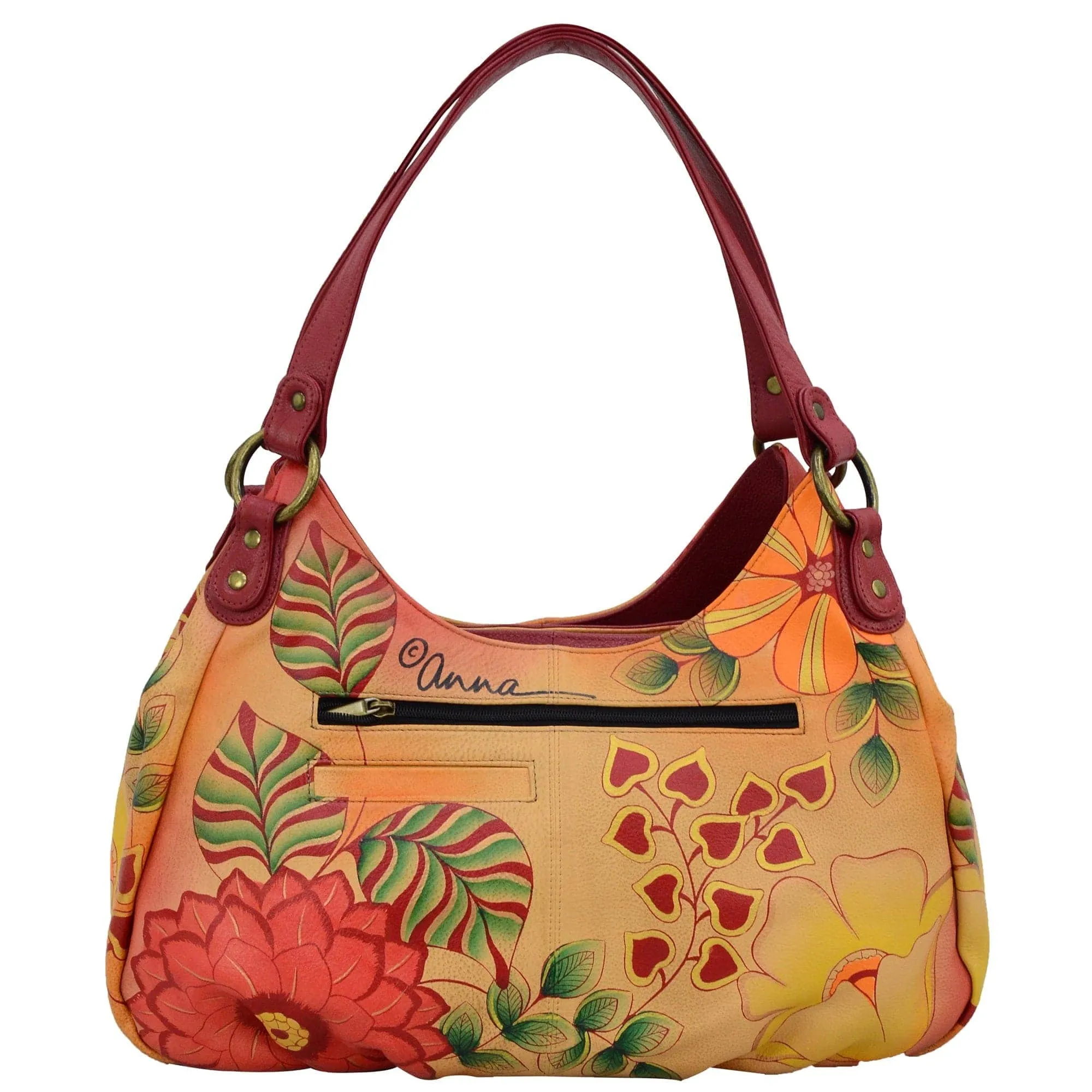 Large Ruched Hobo - 8078
