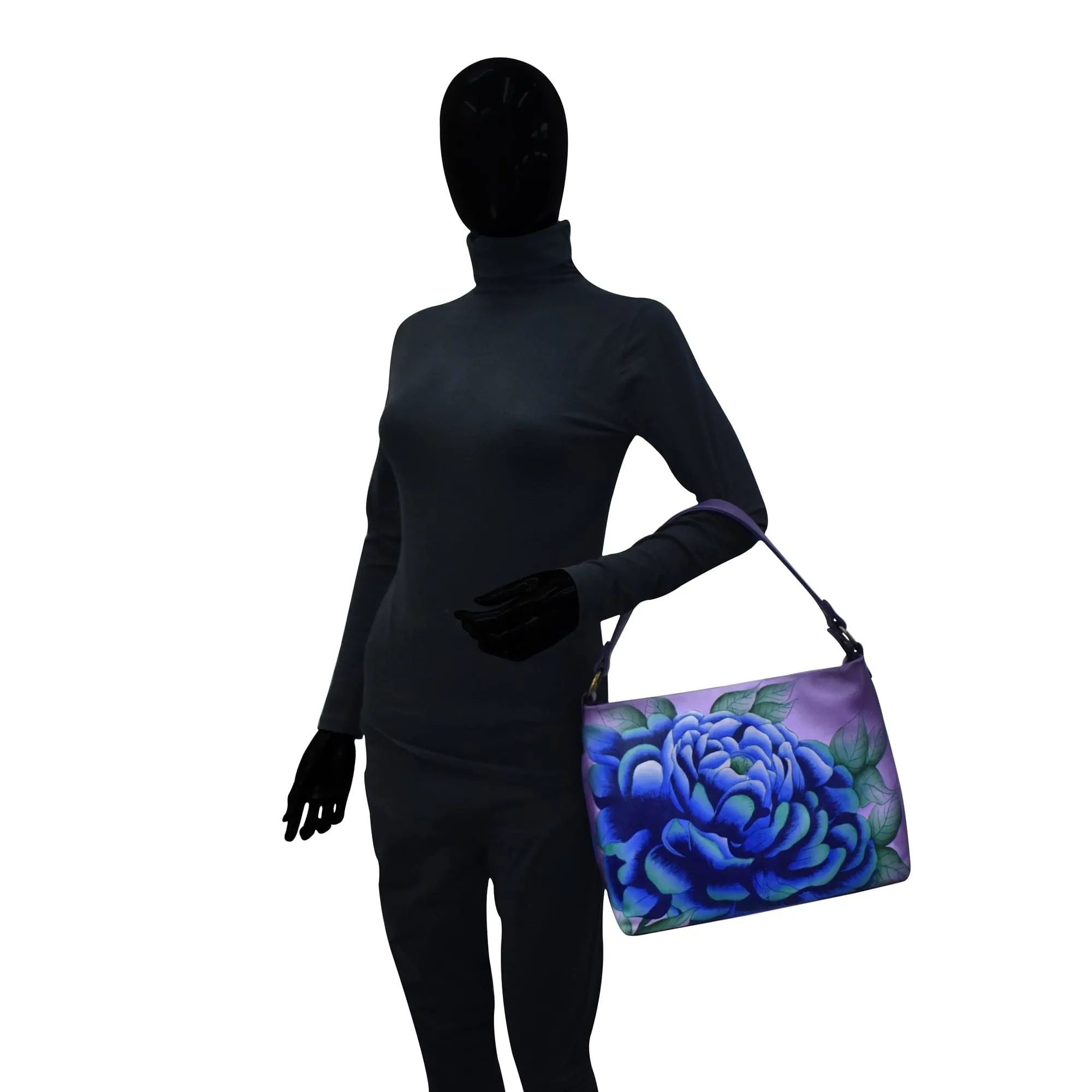 Spacious Large-Capacity Hobo Shoulder Bag - Model 8351