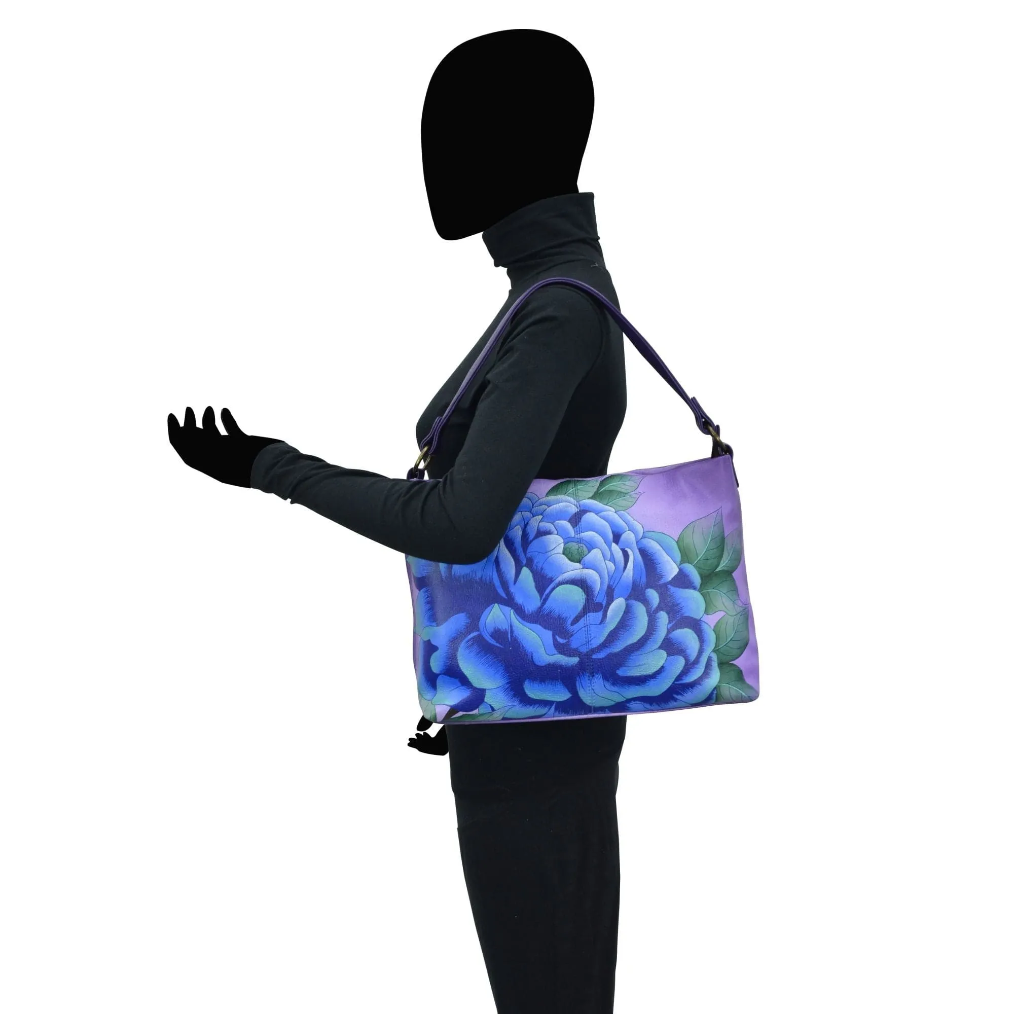 Spacious Large-Capacity Hobo Shoulder Bag - Model 8351