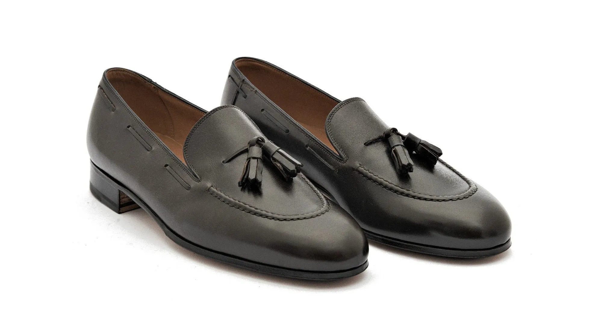 LOAFER WITH TASSELS FULL GRAIN CALF LEATHER BLAKE STITCHES