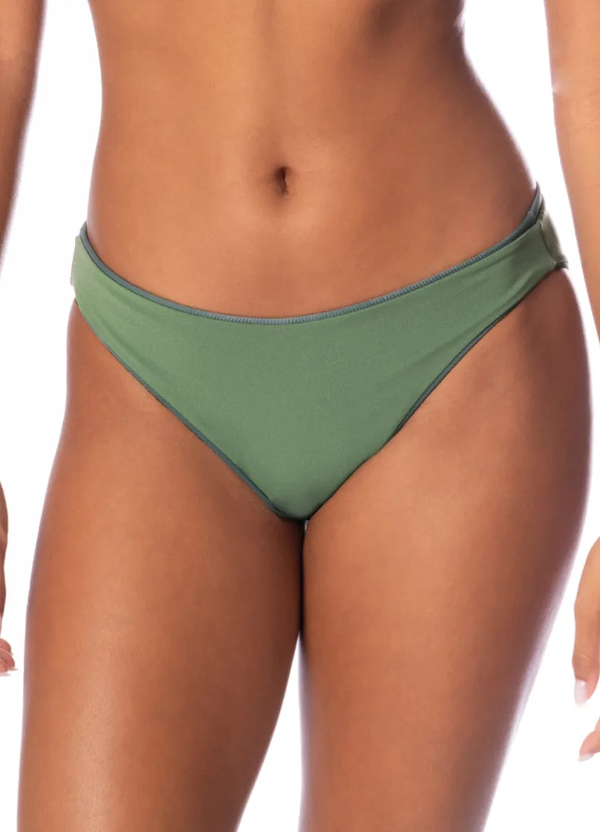 Maaji Eucalyptus Green Sublimity Regular Rise Classic Bikini Bottom
