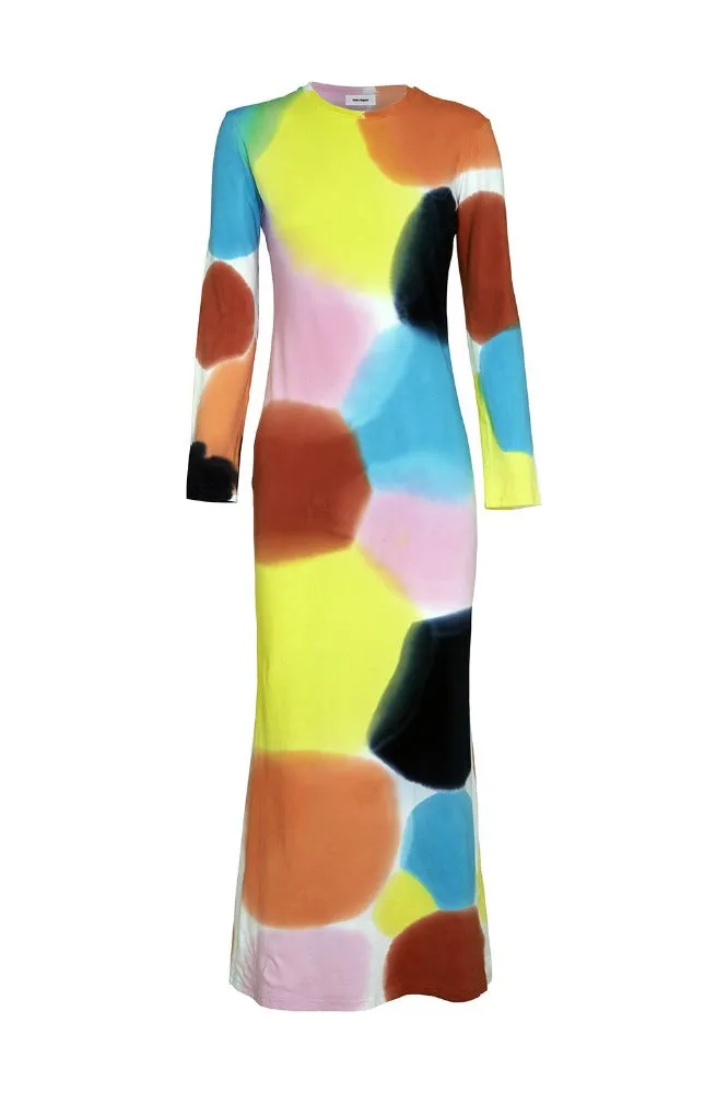 Melissa Long Dress with Sleeves Multi