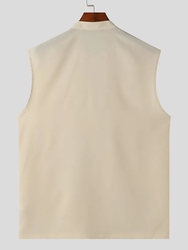 Mens 3D Floral Design Sleeveless Tank SKUK69182