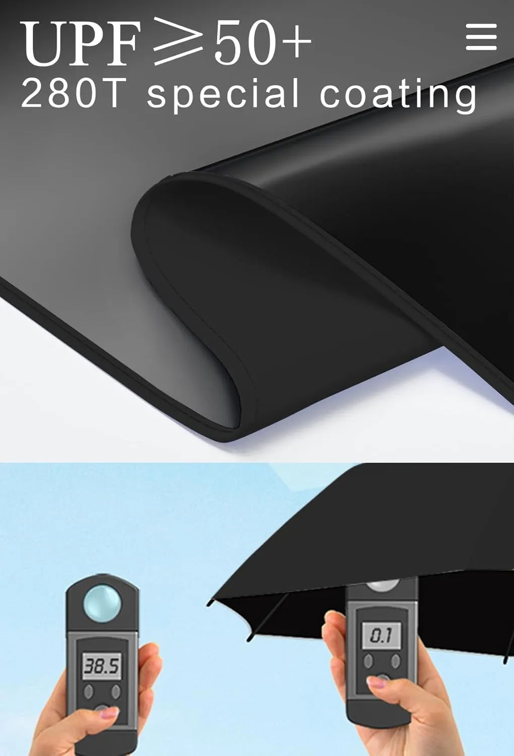Mini Travel Folding Umbrella for Purse - UPF 50  Sun & Rain UV Protection, Windproof Small Compact Lightweight Design Fits in Pocket or Bag, Portable Wallet Parasol for Commuter, Men Women Boys Girls