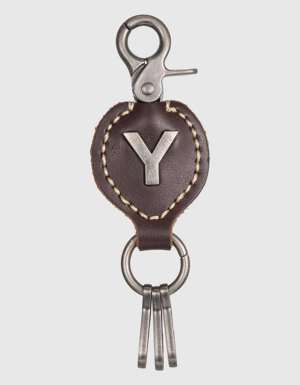 Monogrammed Ringlet Alphabet Keychain