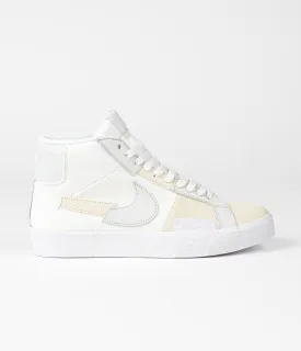 Nike SB Blazer Mid Premium Shoes - White / White - White - Summit White
