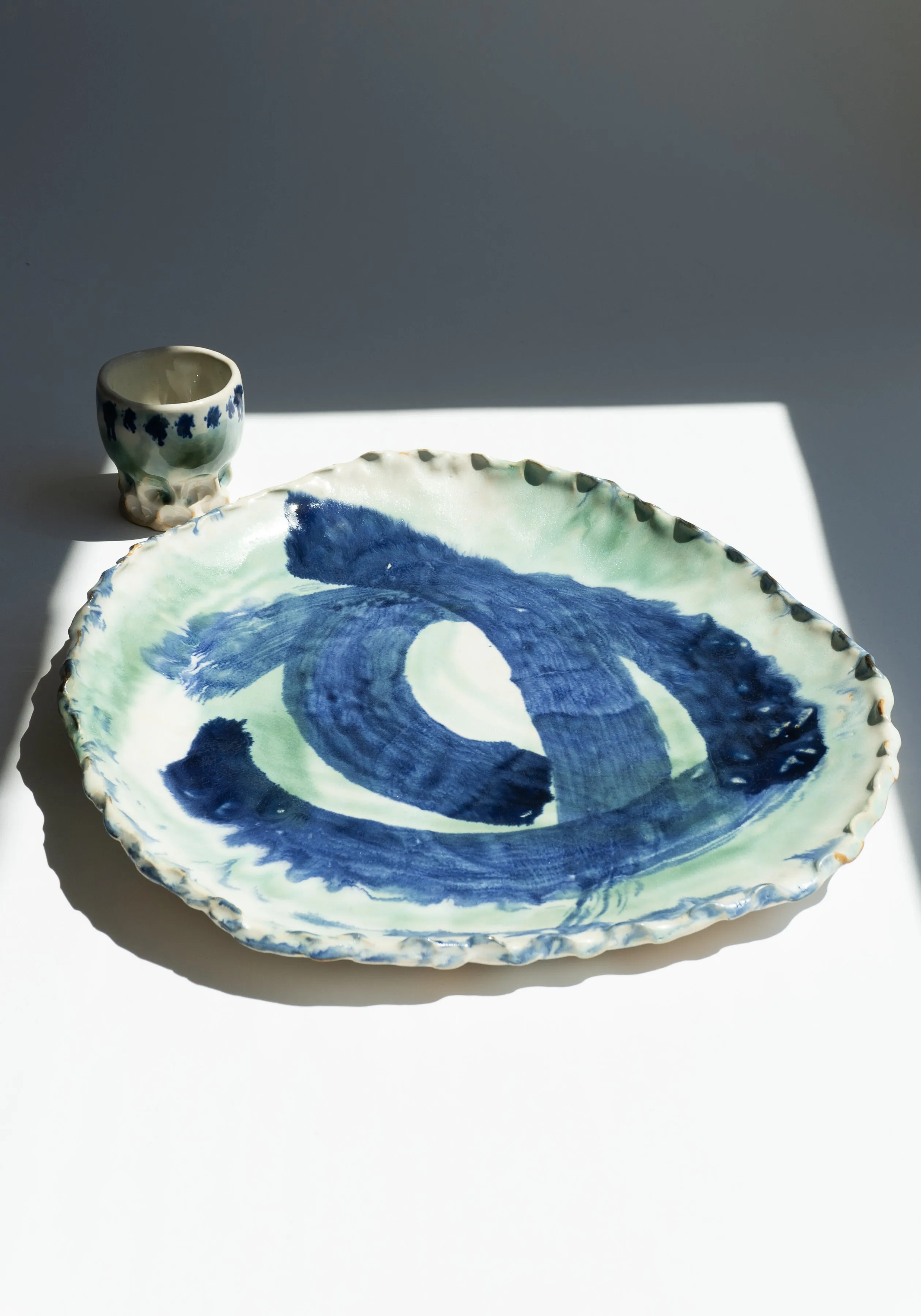 Painted Serving Platter