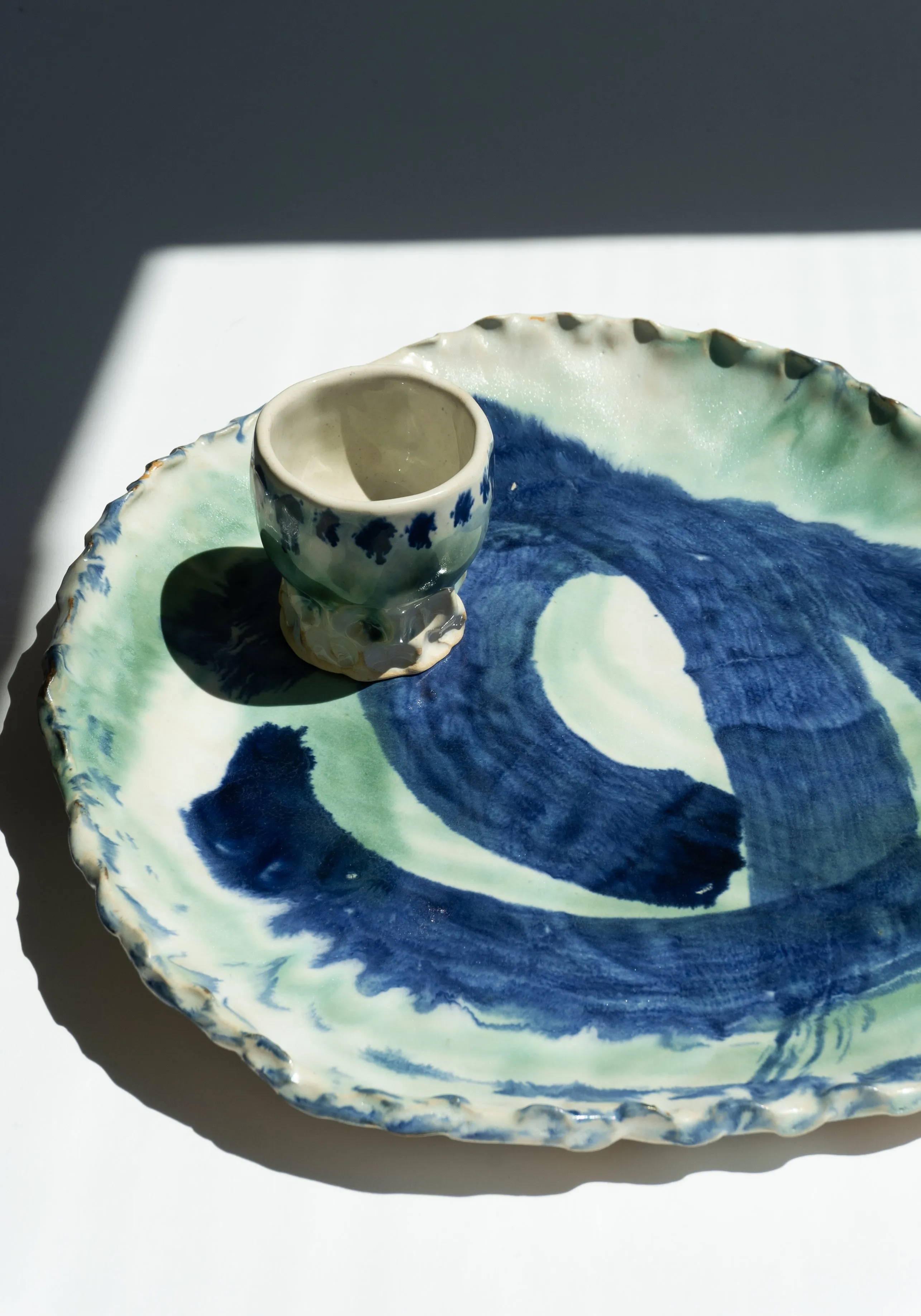 Painted Serving Platter