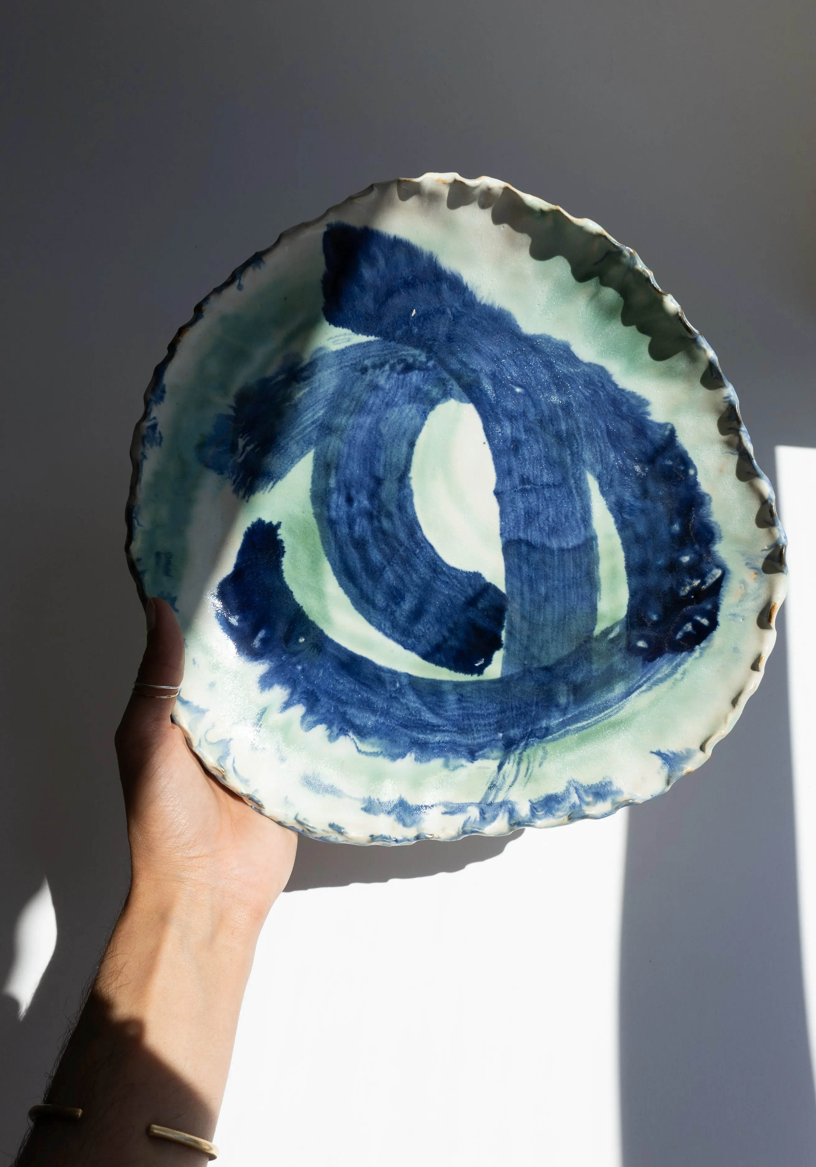 Painted Serving Platter