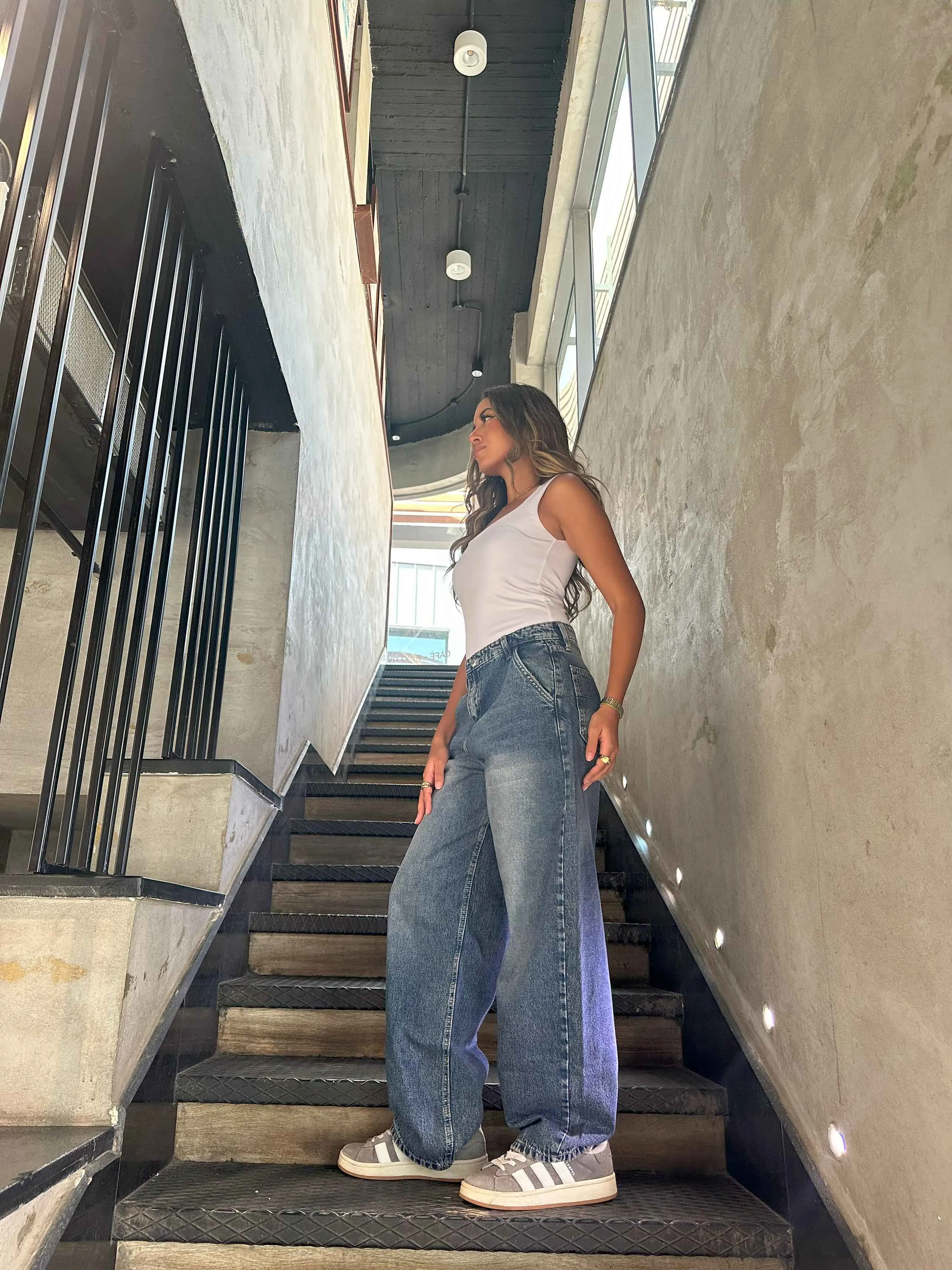 (Pre-Order) Skater - Mid Vintage Pink Jeans.