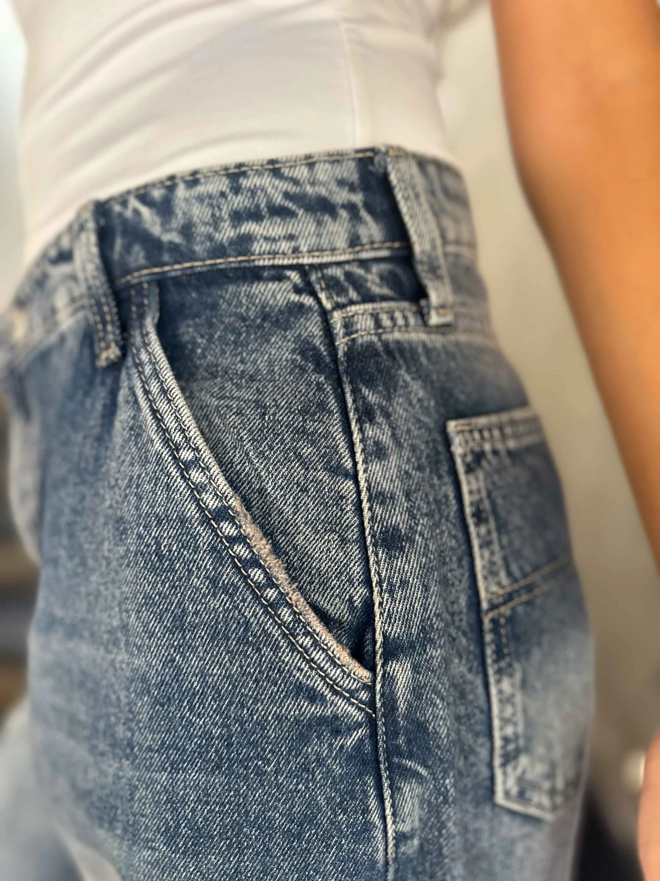 (Pre-Order) Skater - Mid Vintage Pink Jeans.
