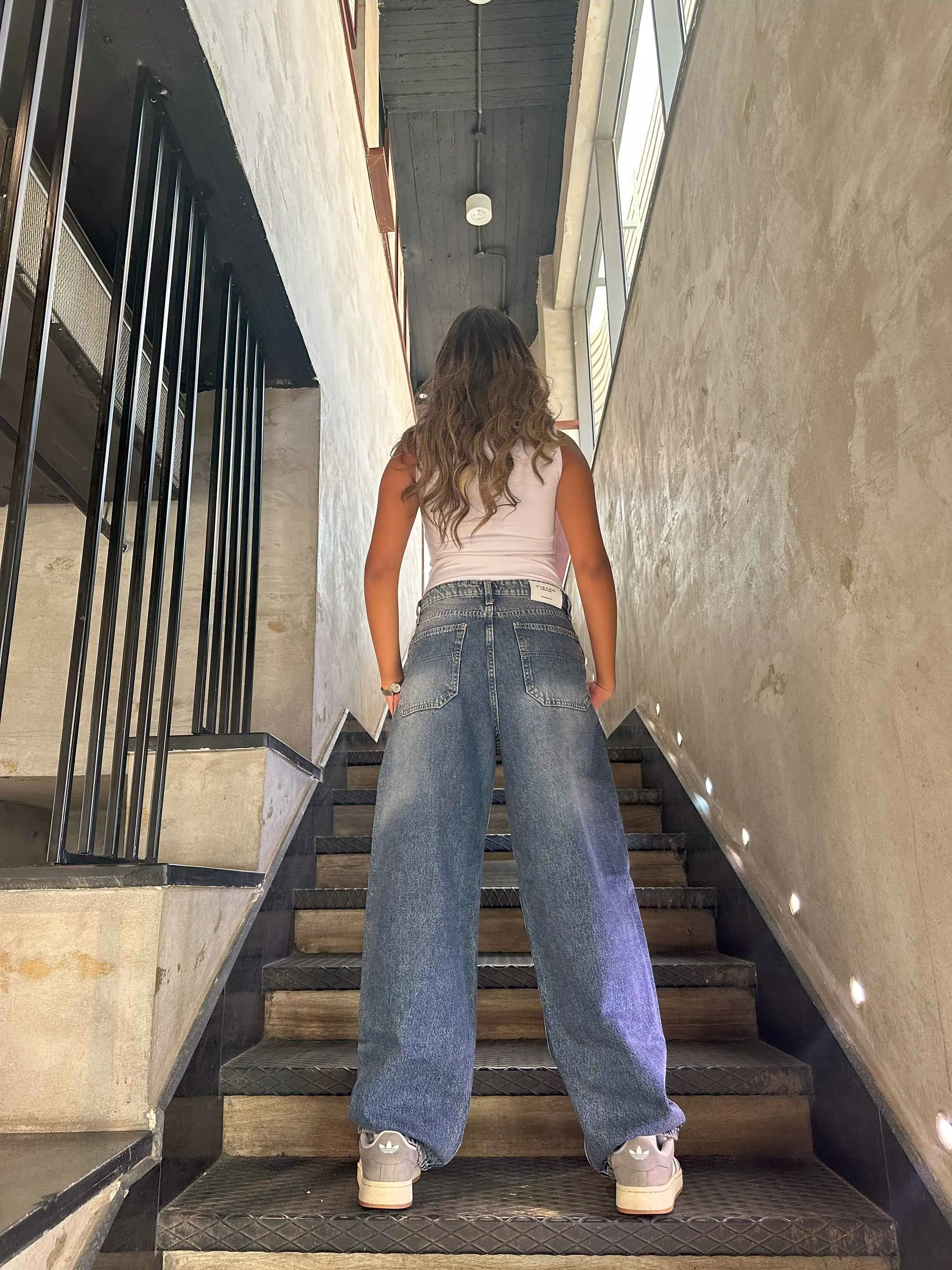 (Pre-Order) Skater - Mid Vintage Pink Jeans.