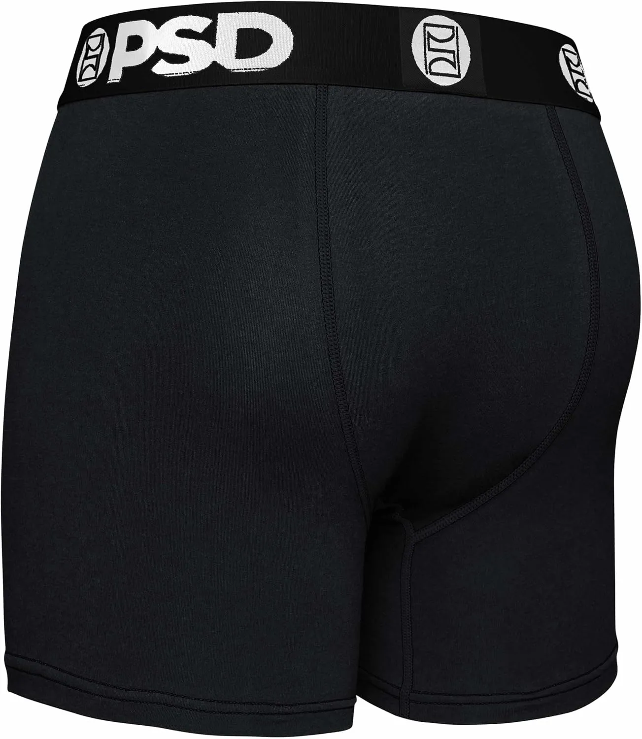 PSD Men's Mid Length Boxer Briefs - 5 Inch Inseam Breathable and Supportive Men's Underwear with Moisture-Wicking Fabric