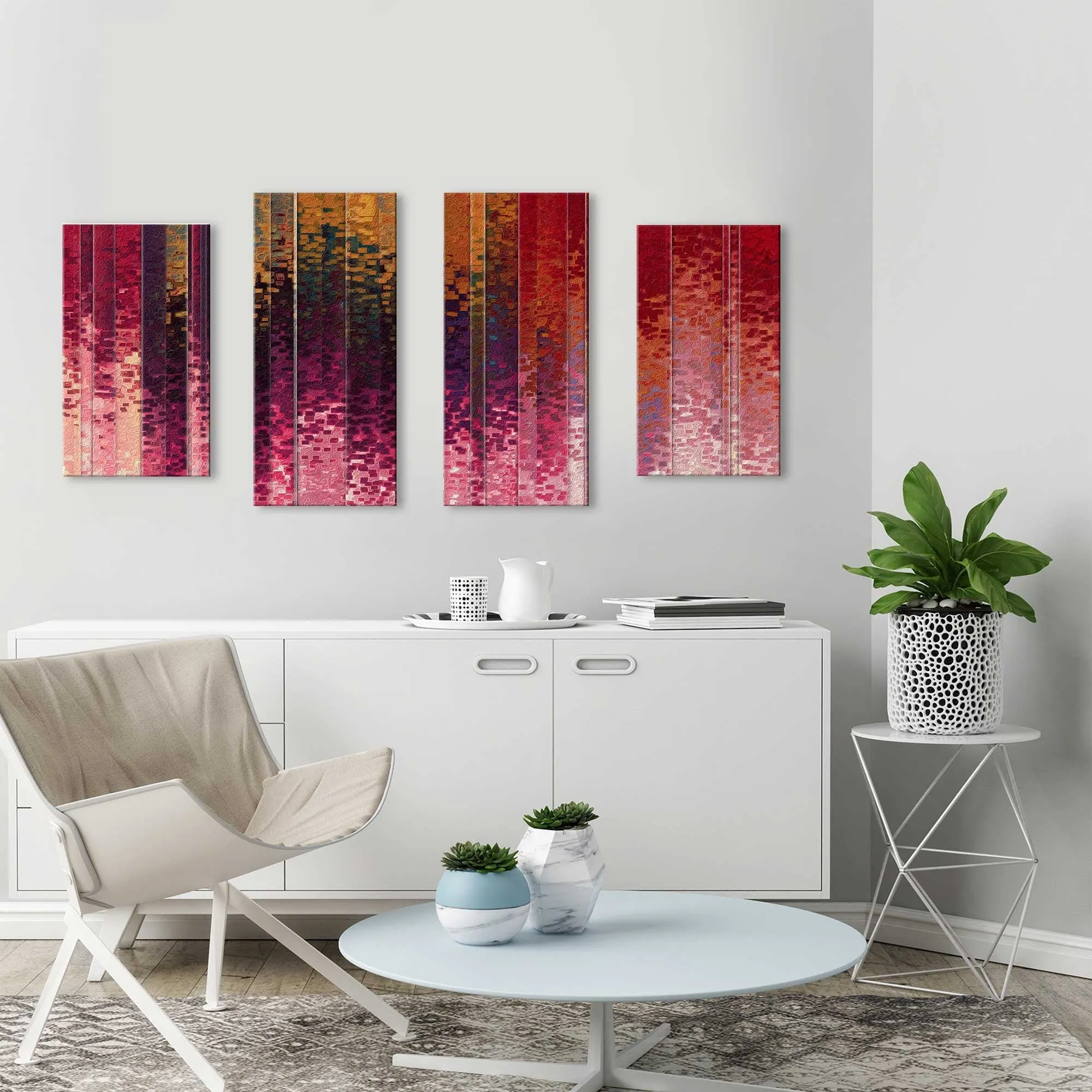 "1 Timothy 6 12 Lay Hold On Eternal Life MAX" 4 Piece Print on Canvas