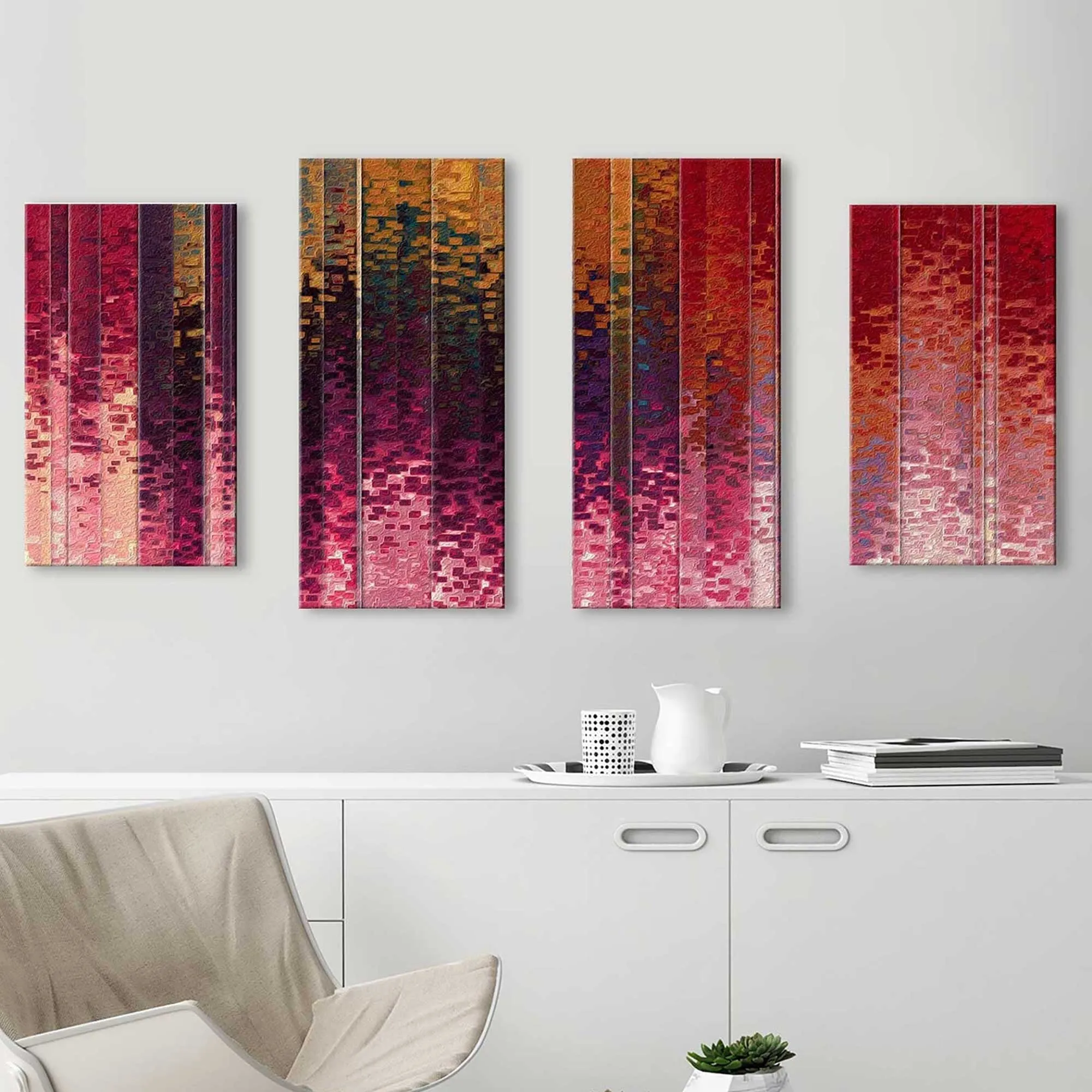"1 Timothy 6 12 Lay Hold On Eternal Life MAX" 4 Piece Print on Canvas