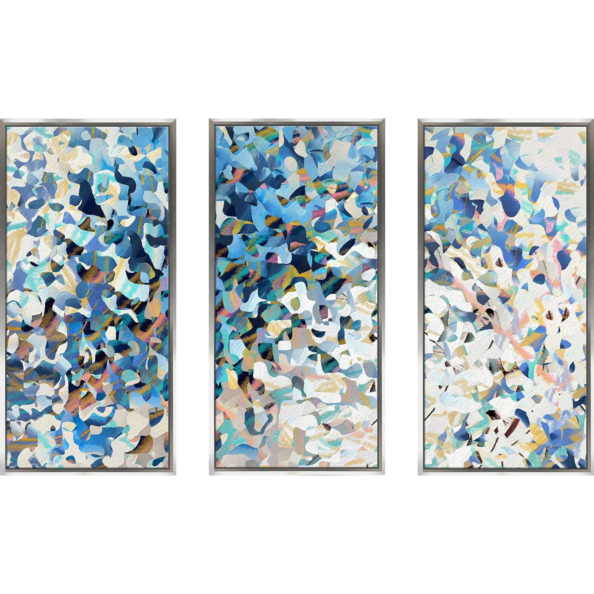 "2 Corinthians 6 10 Rejoice Always" Print on Floating Canvas Set of 3