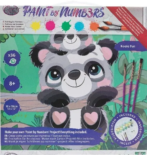 "Koala Fun" Paint By Numb3rs Kit 30x30cm