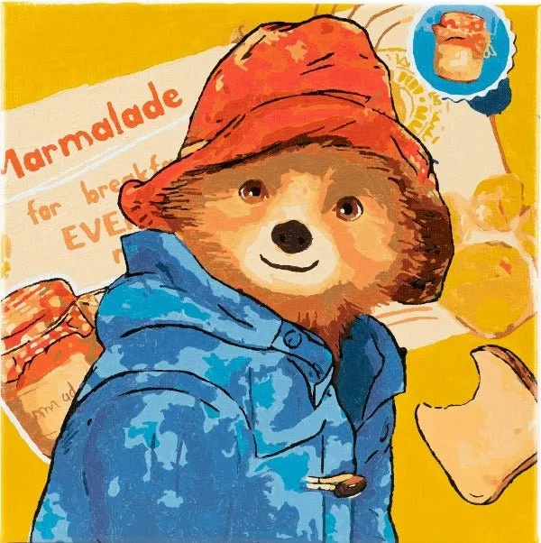 "Paddington Bear Breakfast Time" Paint By Numb3rs Framed Kit 30x30cm