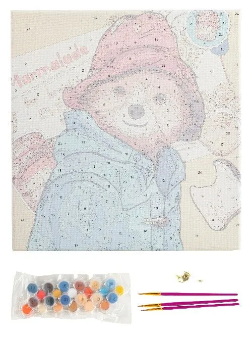 "Paddington Bear Breakfast Time" Paint By Numb3rs Framed Kit 30x30cm
