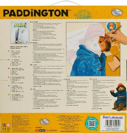 "Paddington Bear Breakfast Time" Paint By Numb3rs Framed Kit 30x30cm