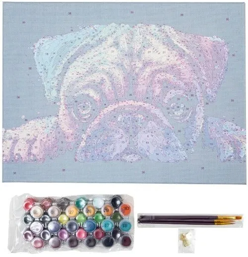 "Pup's Dream" Paint by Numb3rs Framed Kit 30x40cm