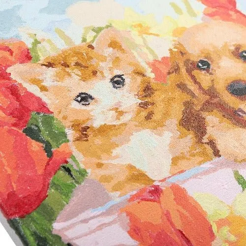 "Sunshine in Tulip Field" Paint By Numb3rs Kit 30x30cm