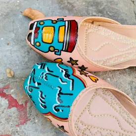 Track Art - Hand Painted Khussa