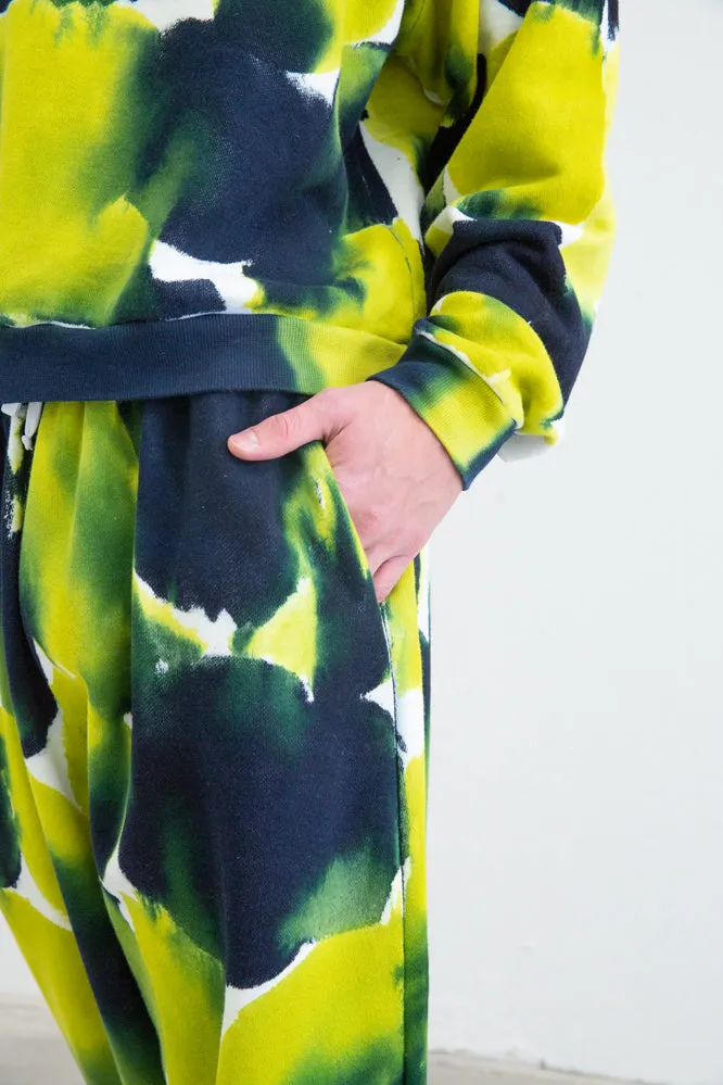 TRACKSUIT SET  -Navy/Lime Green
