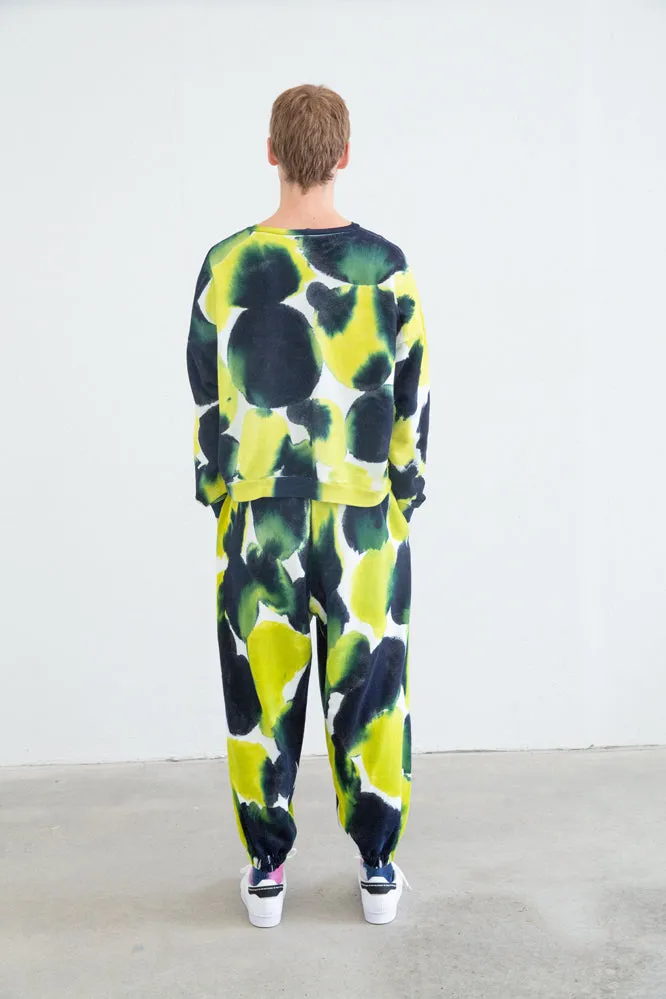 TRACKSUIT SET  -Navy/Lime Green