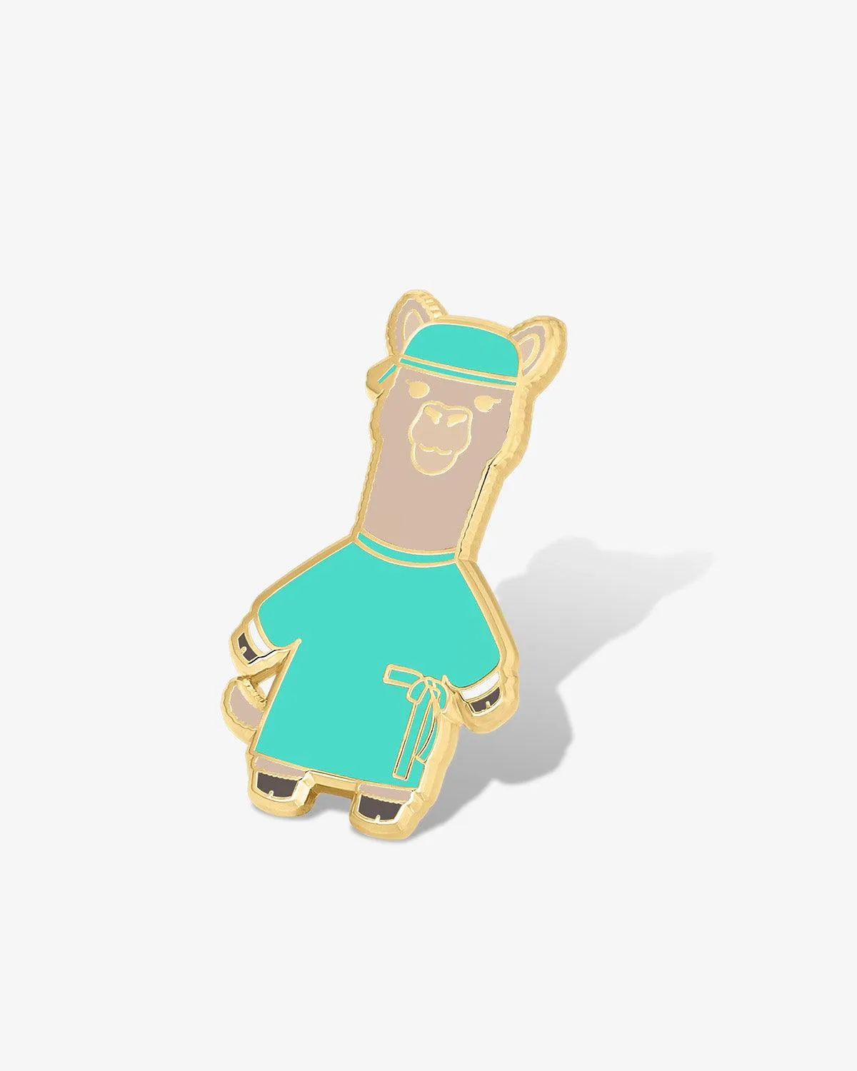 Trauma Llama in Surgical Scrubs Lapel Pin