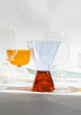 Travasi Glass in Amber & Lilac