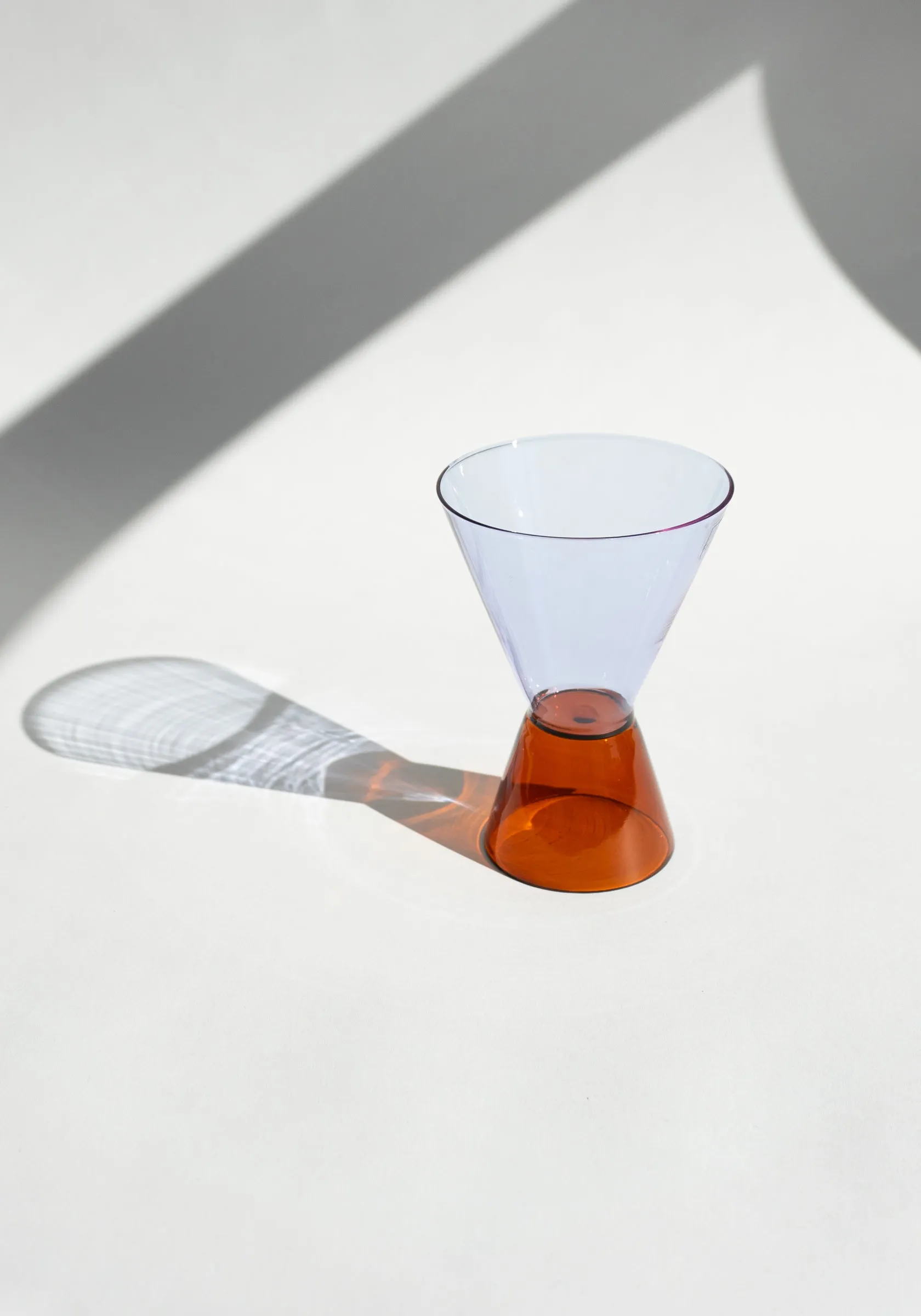 Travasi Glass in Amber & Lilac