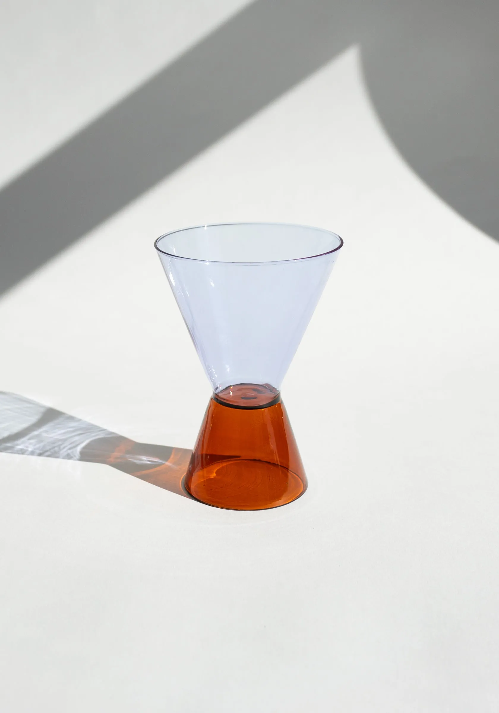 Travasi Glass in Amber & Lilac
