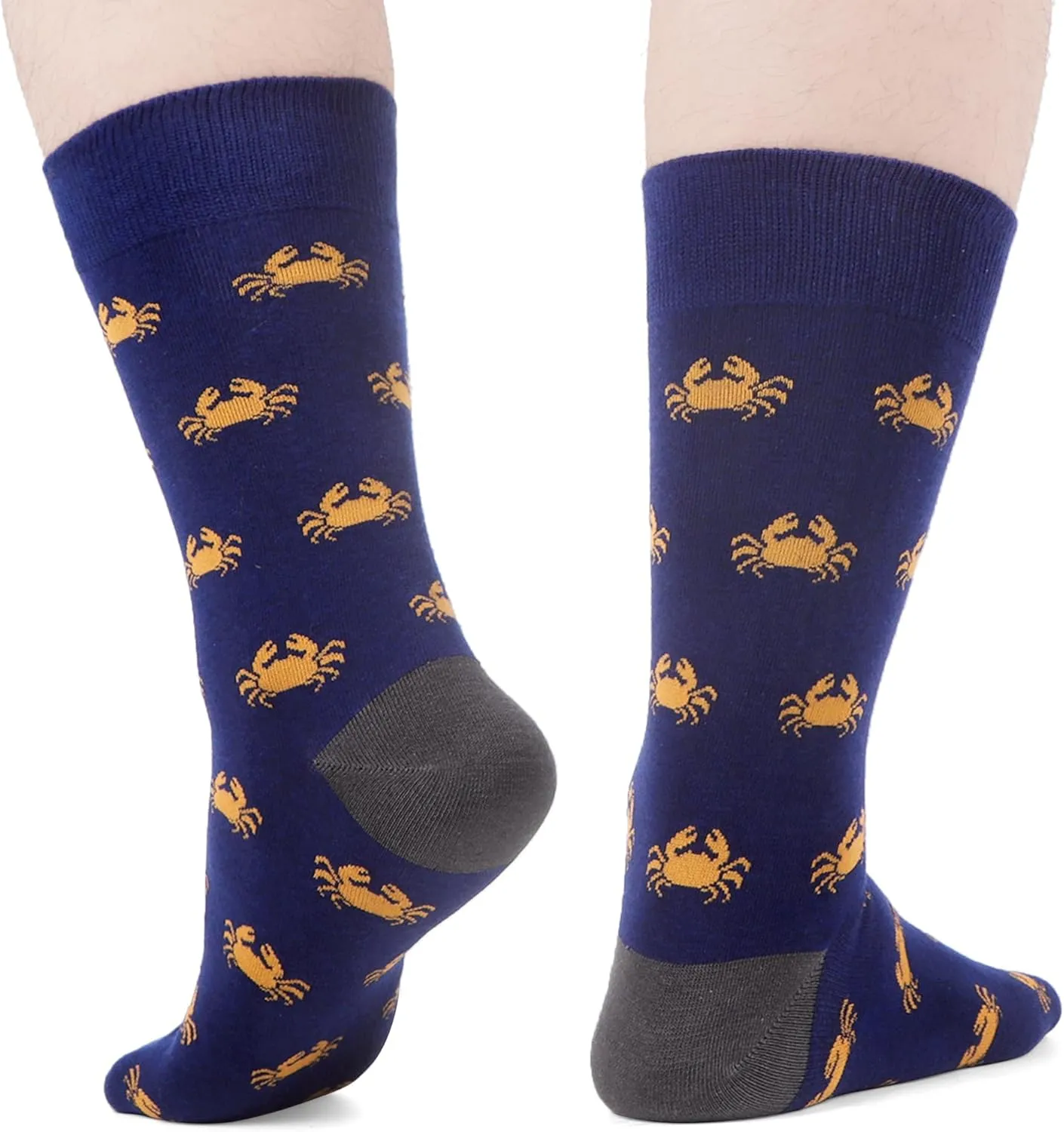 WeciBor Men's Seamless Premium Combed Cotton Dress Socks 12 Pack