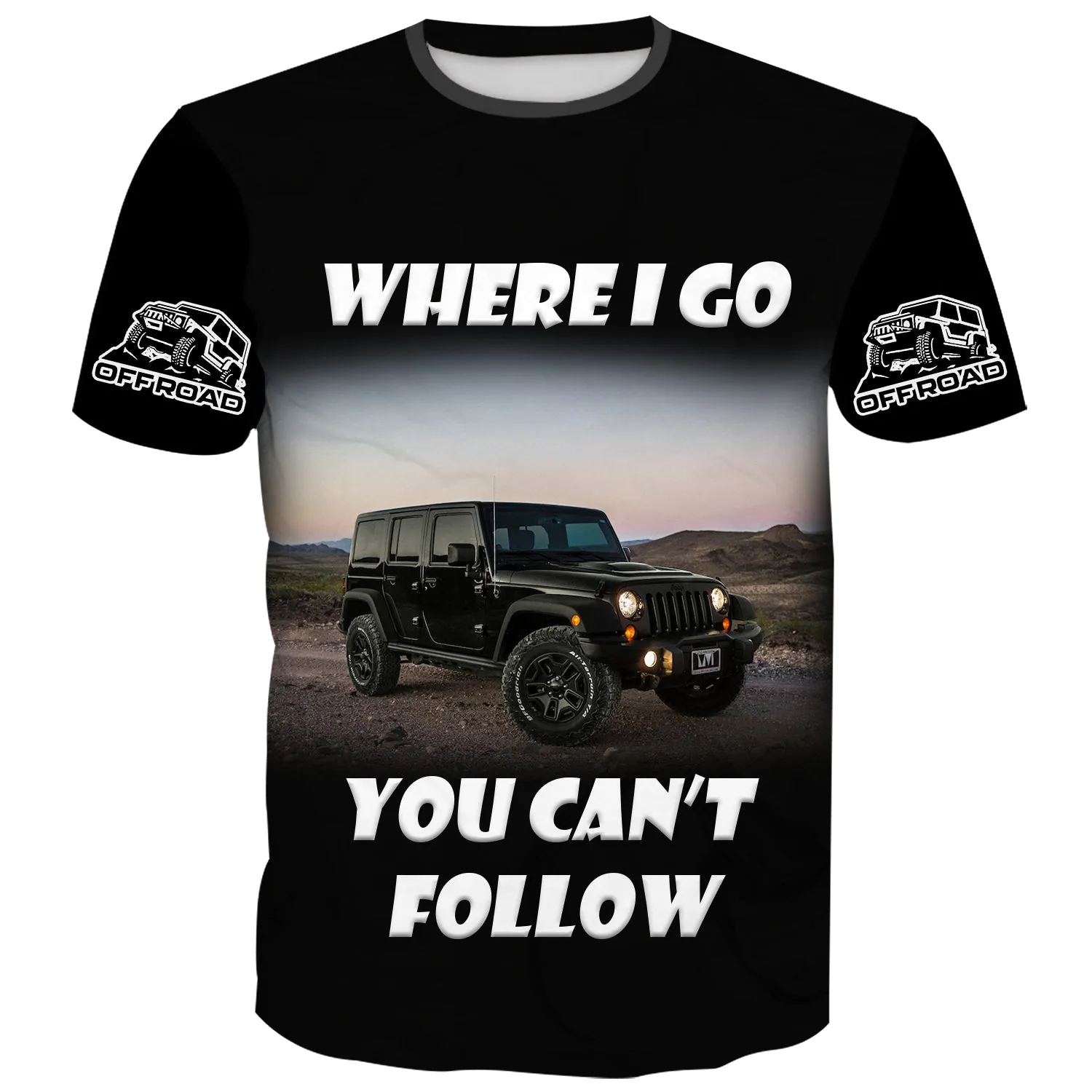 Where I Go You Can't Follow - Multicolor T-Shirt
