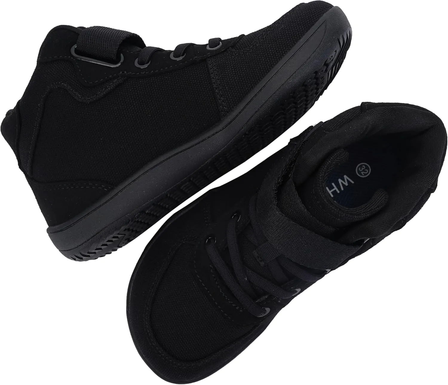 WHITIN High Top Boys/Girls Wide Barefoot Shoes   Zero Drop   Minimalist Sneaker for Little/Big Kids